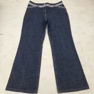 Casual Corner Annex Womens Jeans Size 12 Stretch Rhinestone Pockets